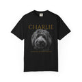Personalized Dog Memorial T-Shirt — "Charlie" Portrait with "Forever My Best Friend"