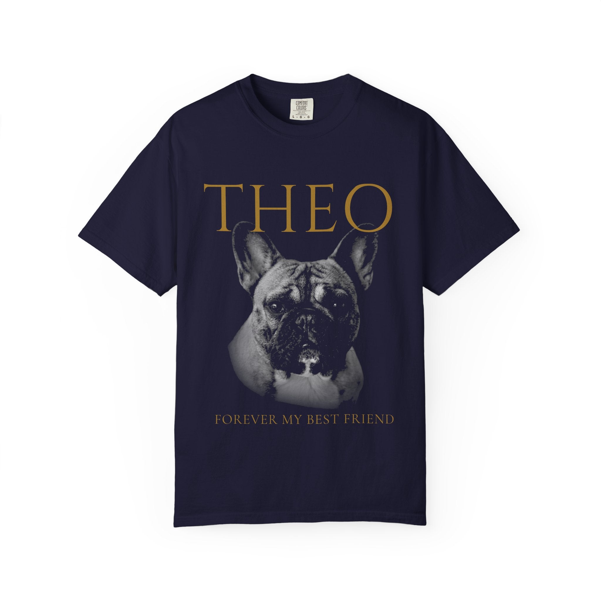 Dog Memorial T-Shirt — "Theo: Forever My Best Friend"
