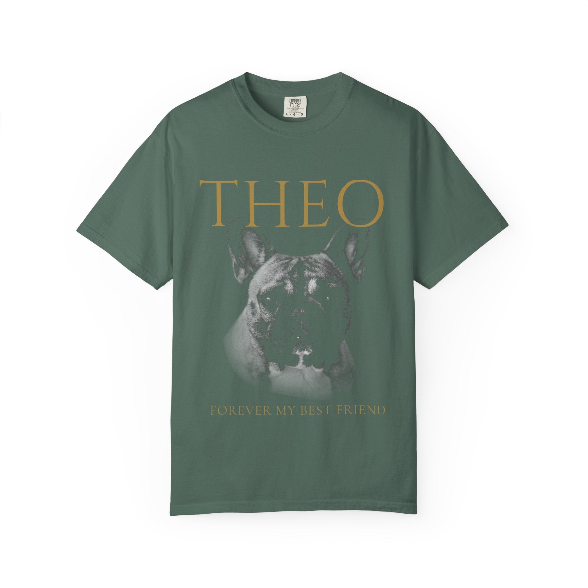Dog Memorial T-Shirt — "Theo: Forever My Best Friend"