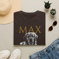 Dog Memorial T-Shirt — Personalized "MAX" Golden Retriever Tribute Tee