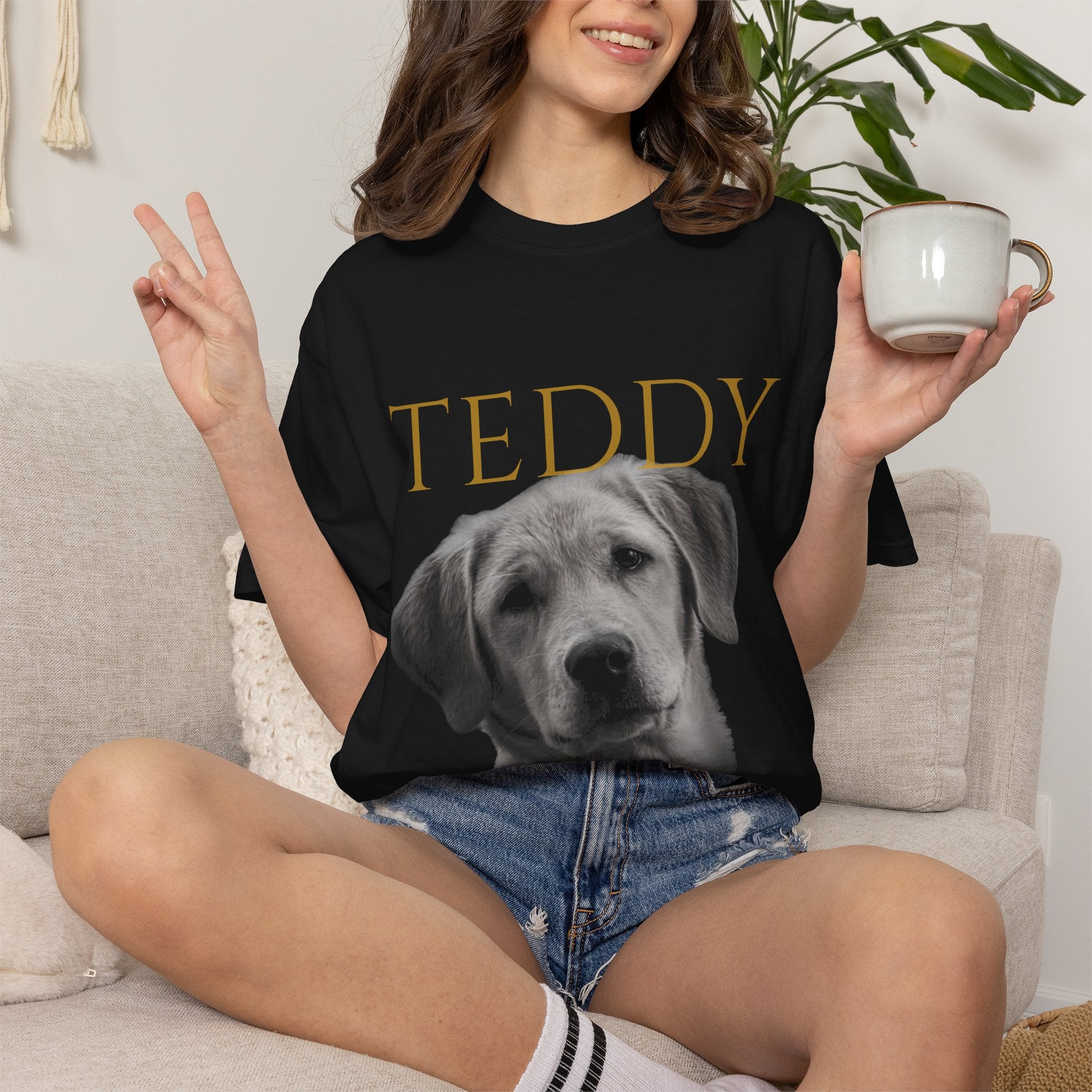 Pet Memorial T-Shirt — "Teddy: Forever My Best Friend"
