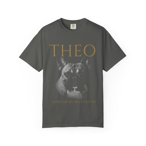 Dog Memorial T-Shirt — "Theo: Forever My Best Friend"